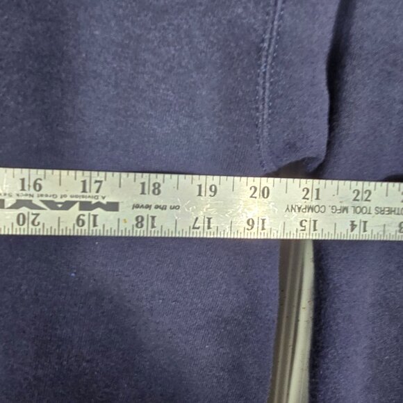 Vintage Oarsman Christmas Sweatshirt Large Unisex Blue Santa - Picture 7 of 9